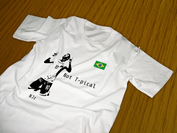 Playera blanca Neymar Jr