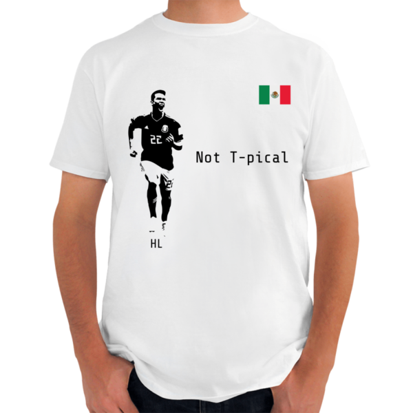 Playera blanca Hirving Lozano