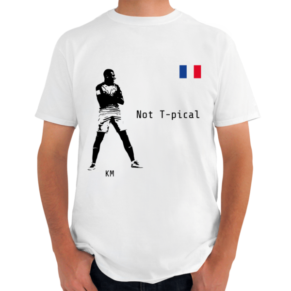 Playera blanca Kilian Mbappé