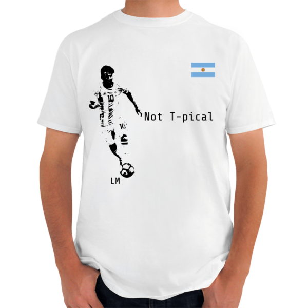 Playera blanca Leo Messi