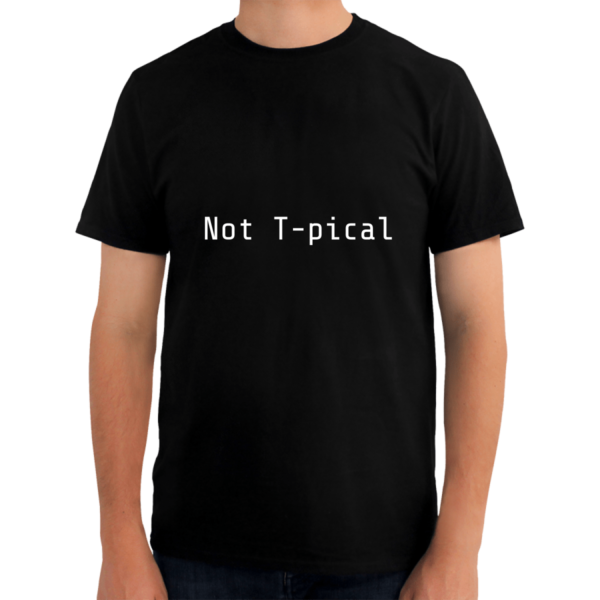 Playera Not T-pical black