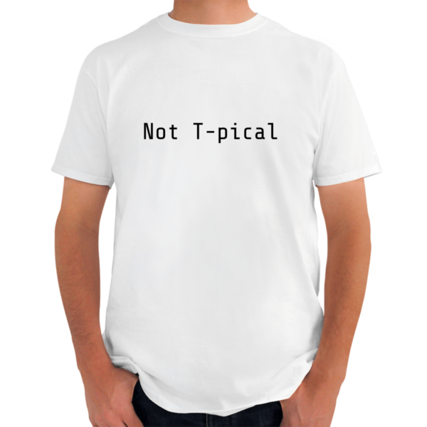 Playera Not T-pical white